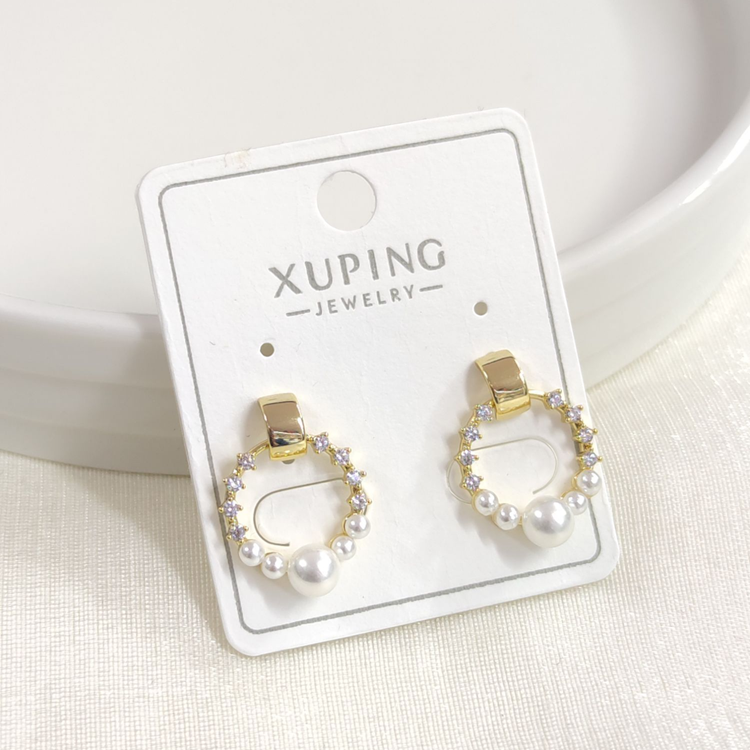 XUPING 13 MM İNCİLİ ÇİVİ KÜPE GOLD