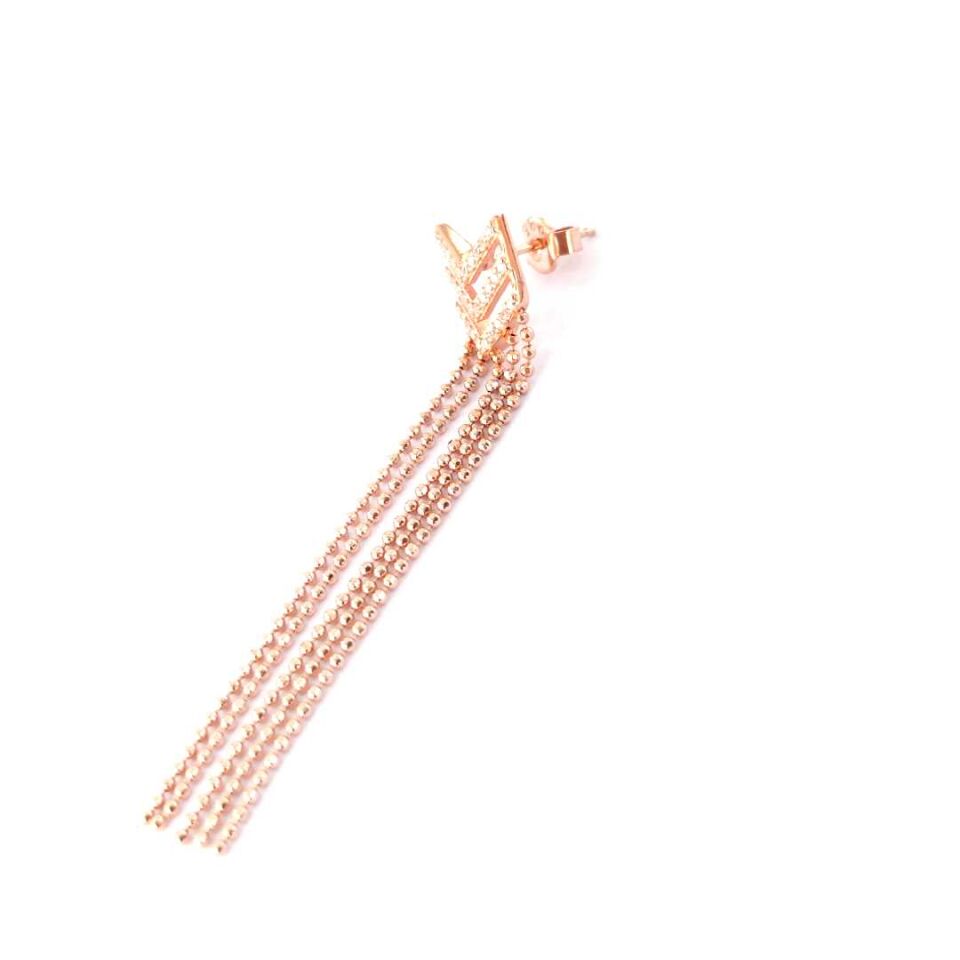 SALLANTILI - TEK - SUBAY GÜMÜŞ KÜPE