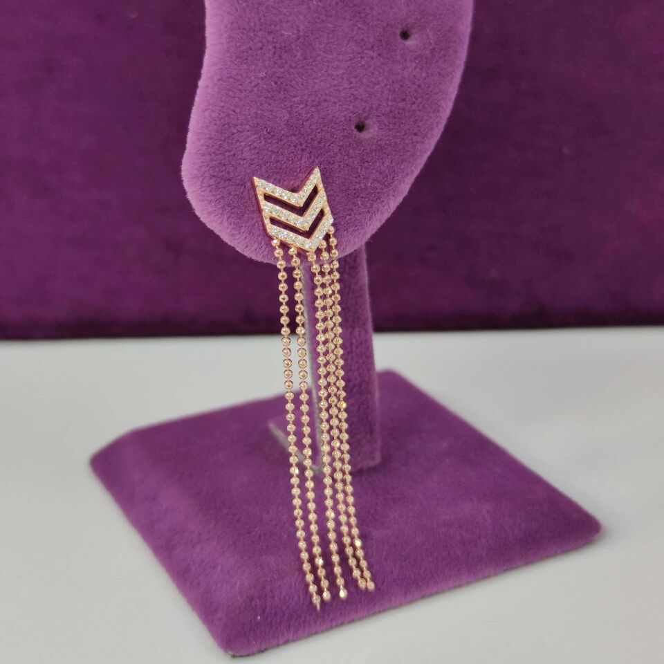 SALLANTILI - TEK - SUBAY GÜMÜŞ KÜPE