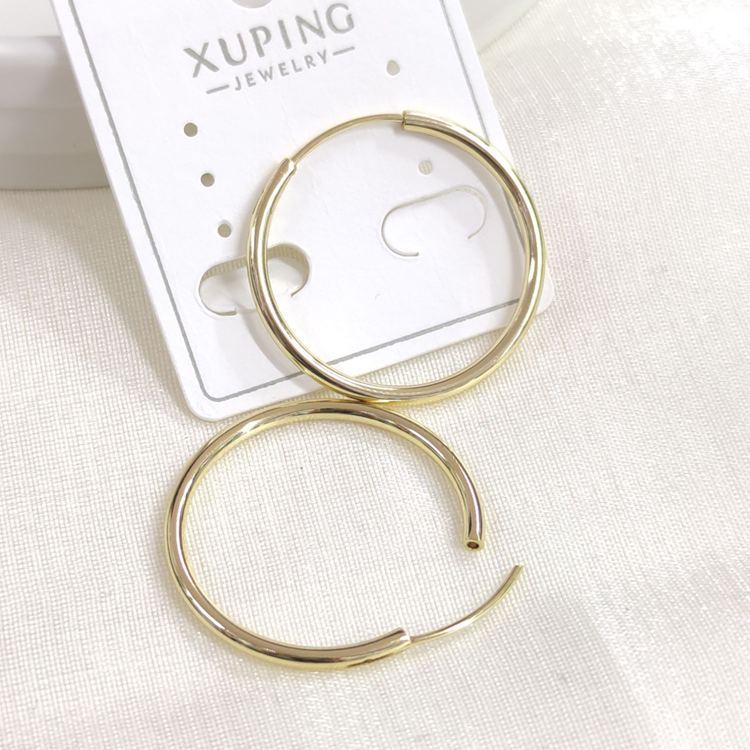 XUPING 22 MM İNCE İÇE GEÇMELİ HALKA KÜPE GOLD