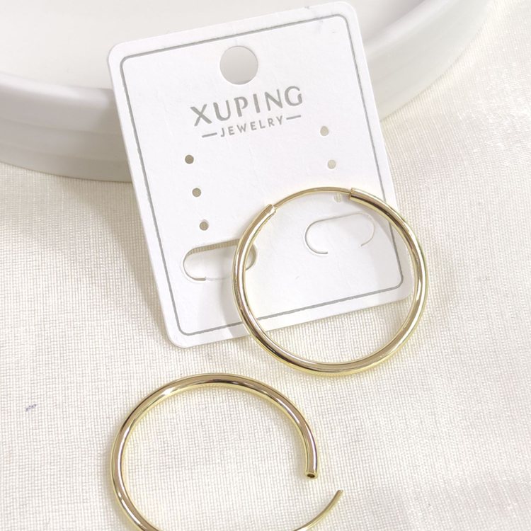 XUPING 22 MM İNCE İÇE GEÇMELİ HALKA KÜPE GOLD