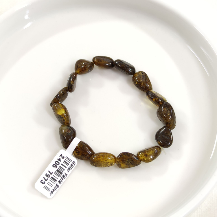 YETİŞKİN KEHRİBAR ORJİNAL DOĞAL TAŞ BİLEKLİK