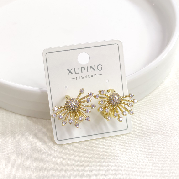 XUPING 12 MM GÜNEŞ HALKA KÜPE GOLD