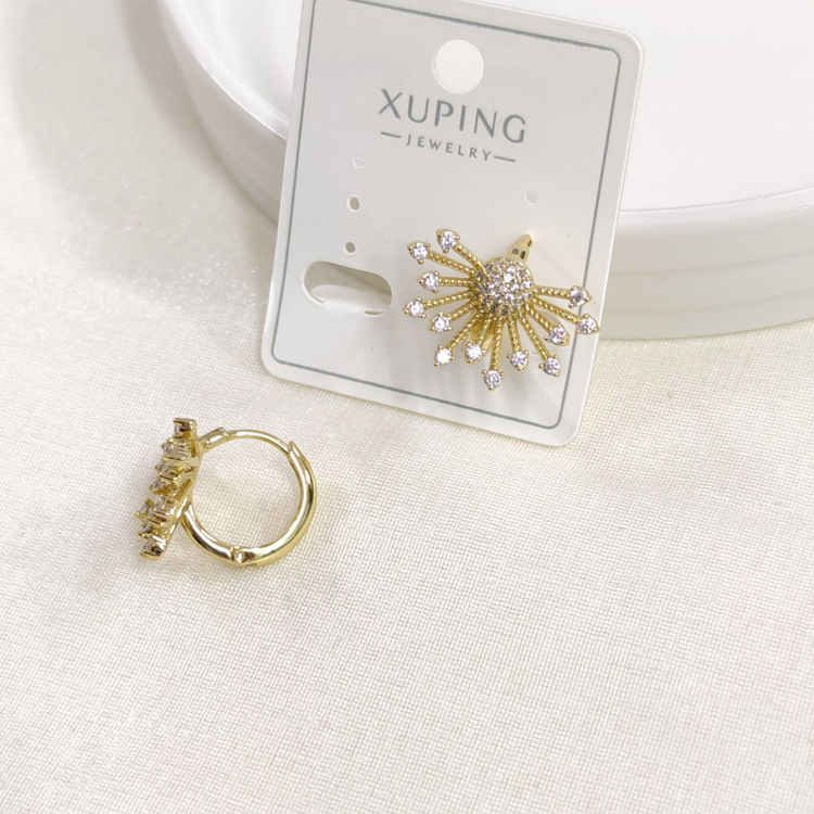 XUPING 12 MM GÜNEŞ HALKA KÜPE GOLD