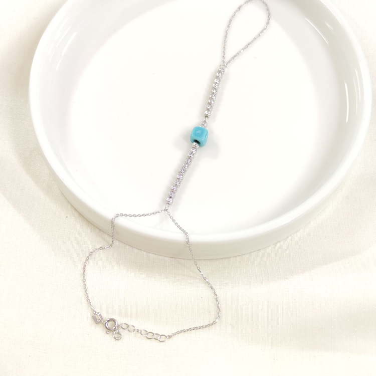 MAVİ BONCUK DORİCA GÜMÜŞ ŞAHMERAN