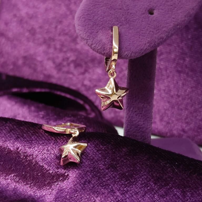 BOMBELİ YILDIZ J HALKA GÜMÜŞ KÜPE ROSE BAKIR - STD