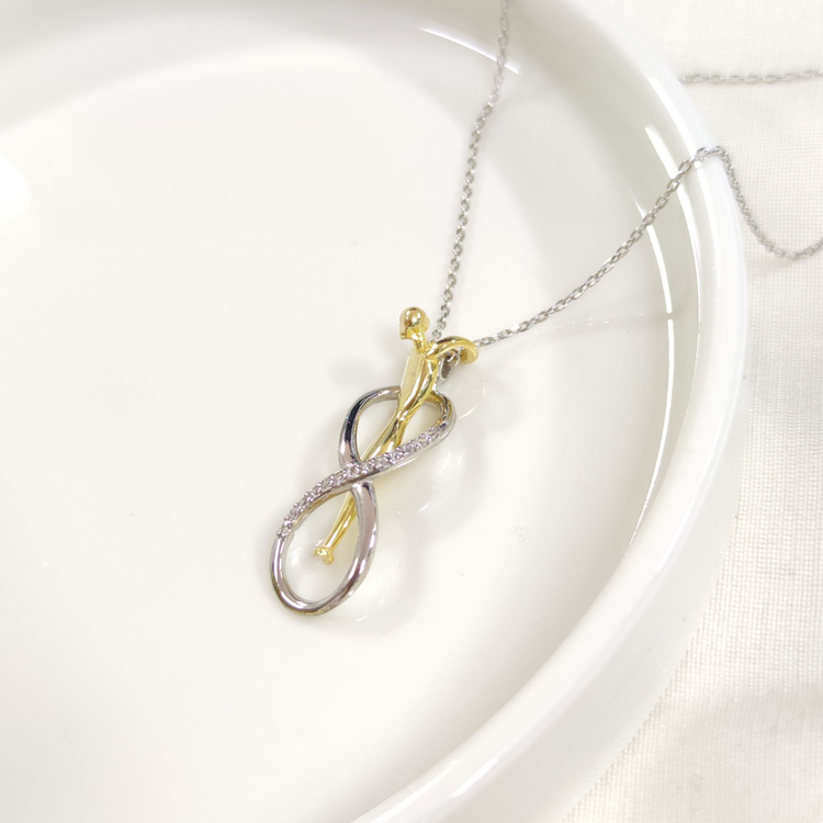 SARILAN SONSUZ GÜMÜŞ KOLYE