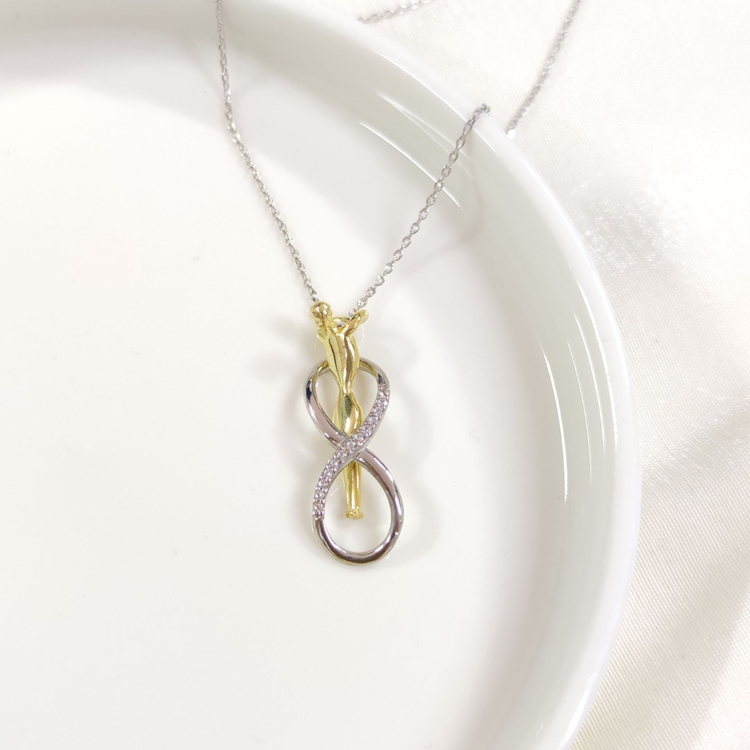 SARILAN SONSUZ GÜMÜŞ KOLYE