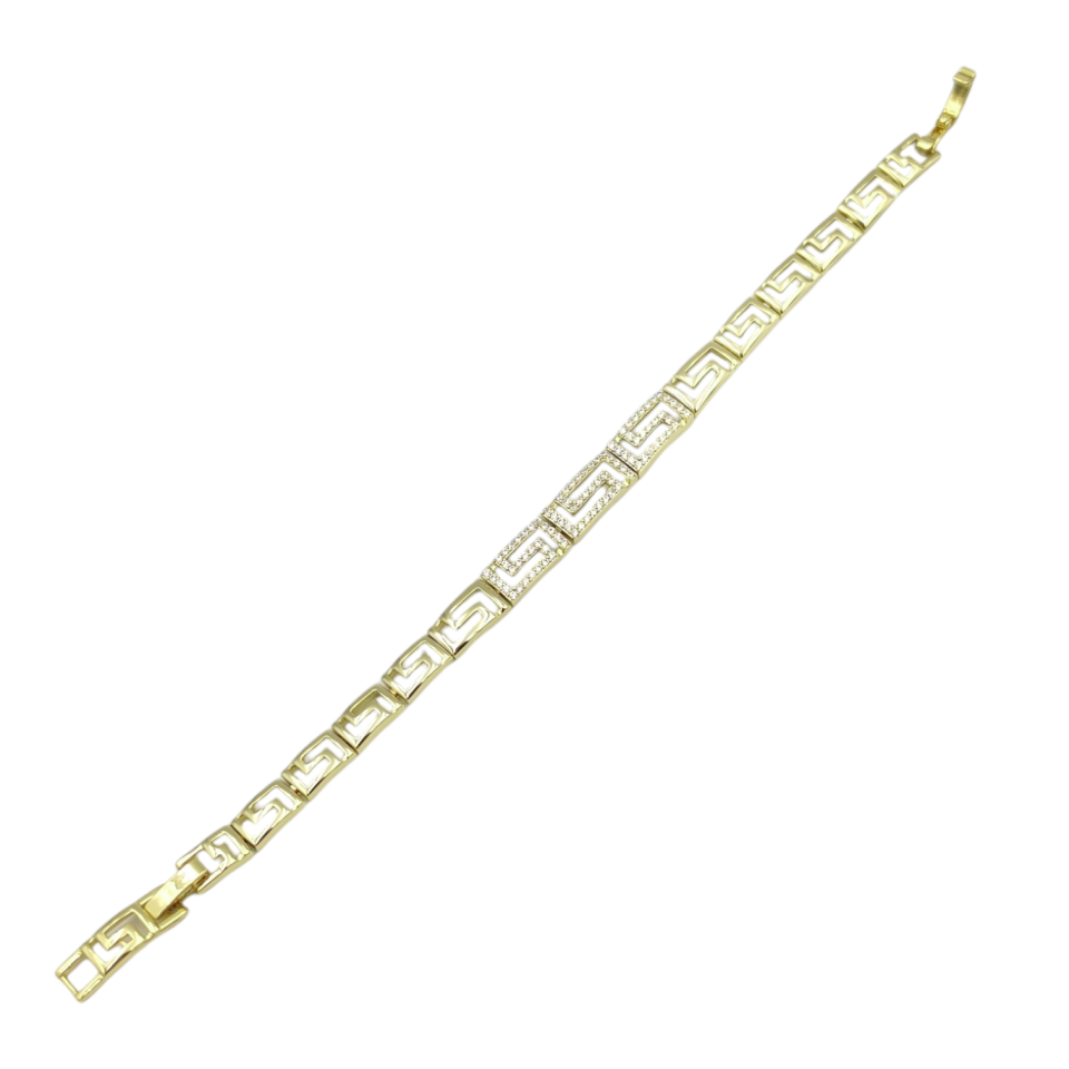XUPING DESENLİ TAŞ DETAYLI BİLEKLİK GOLD