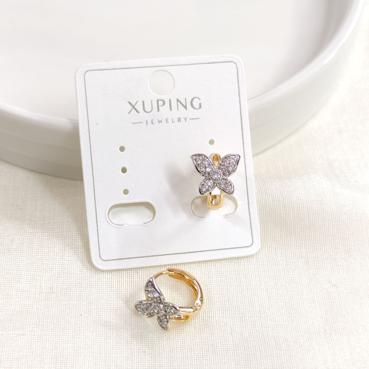 XUPING 10 MM KELEBEK HALKA KÜPE ROSE