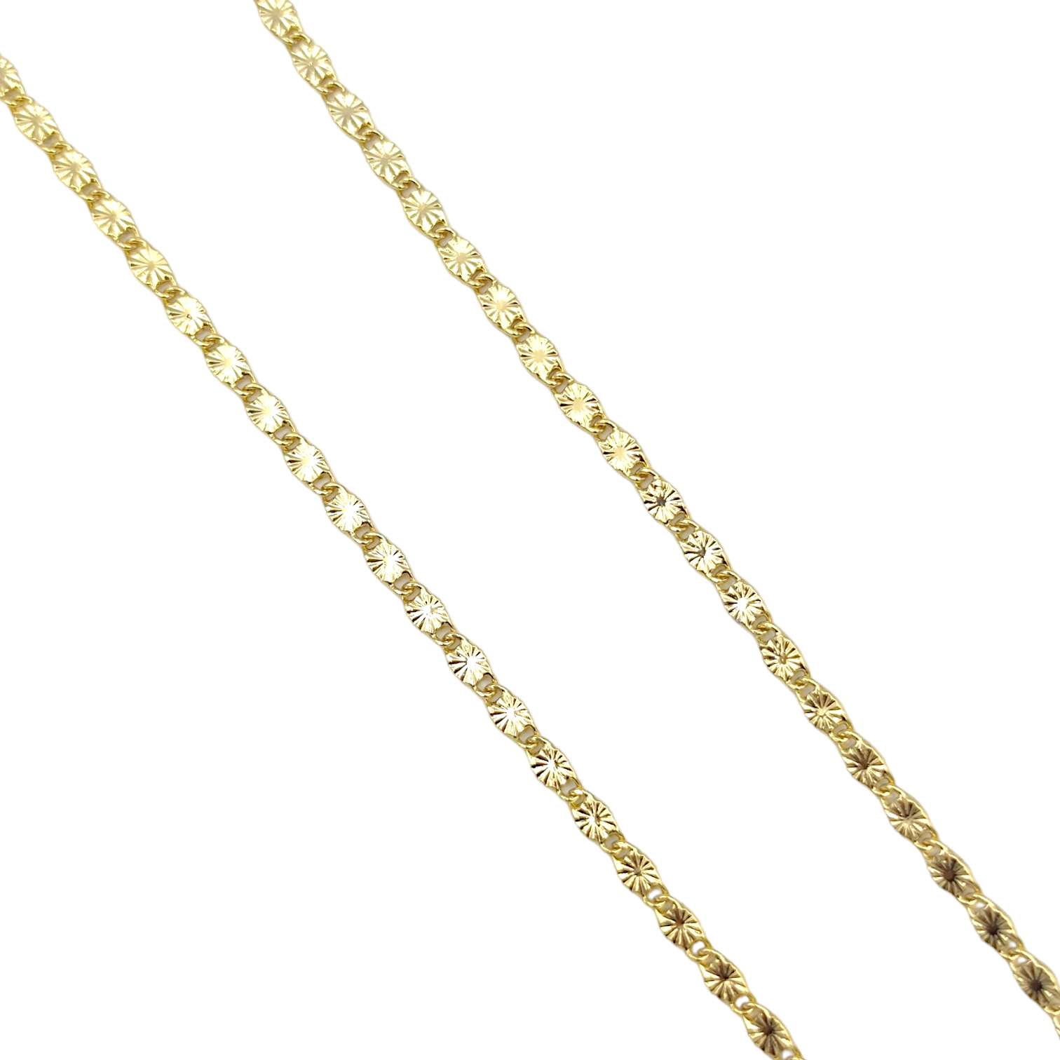 XUPING 45 CM DESENLİ PUL ZİNCİR KOLYE GOLD