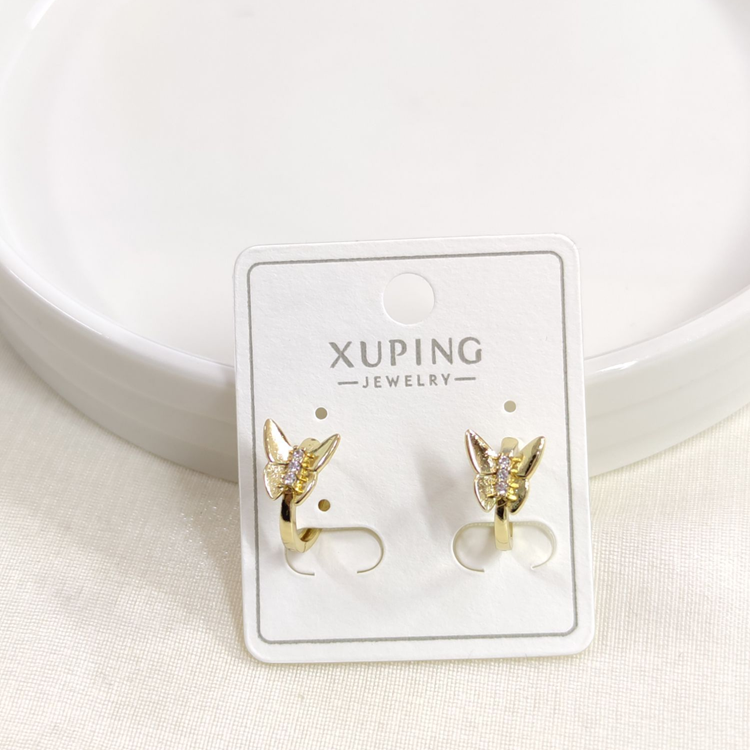 XUPING 10 MM KELEBEKLİ HALKA KÜPE GOLD