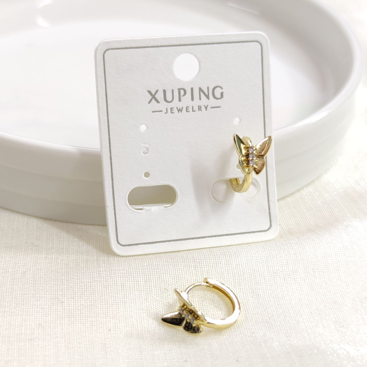 XUPING 10 MM KELEBEKLİ HALKA KÜPE GOLD