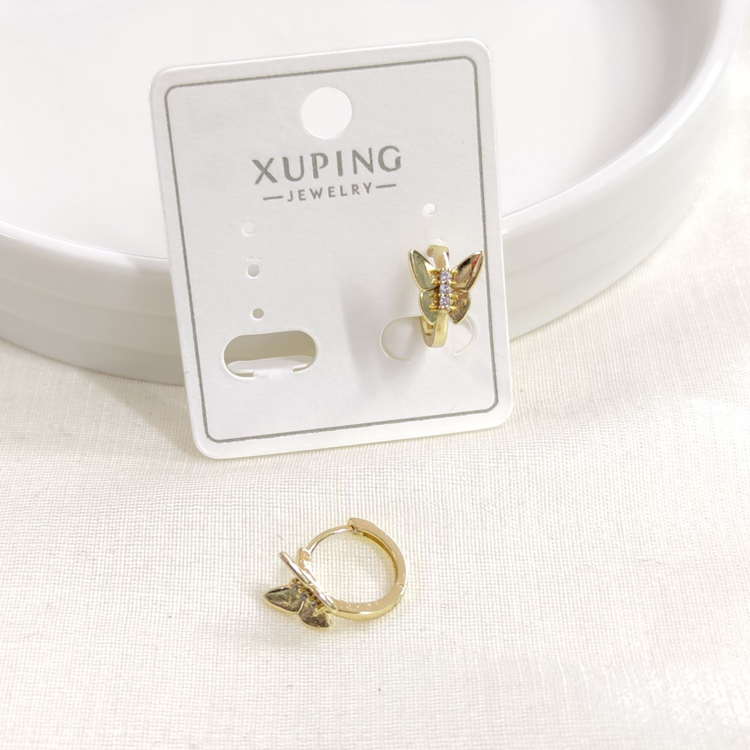 XUPING 10 MM KELEBEKLİ HALKA KÜPE GOLD
