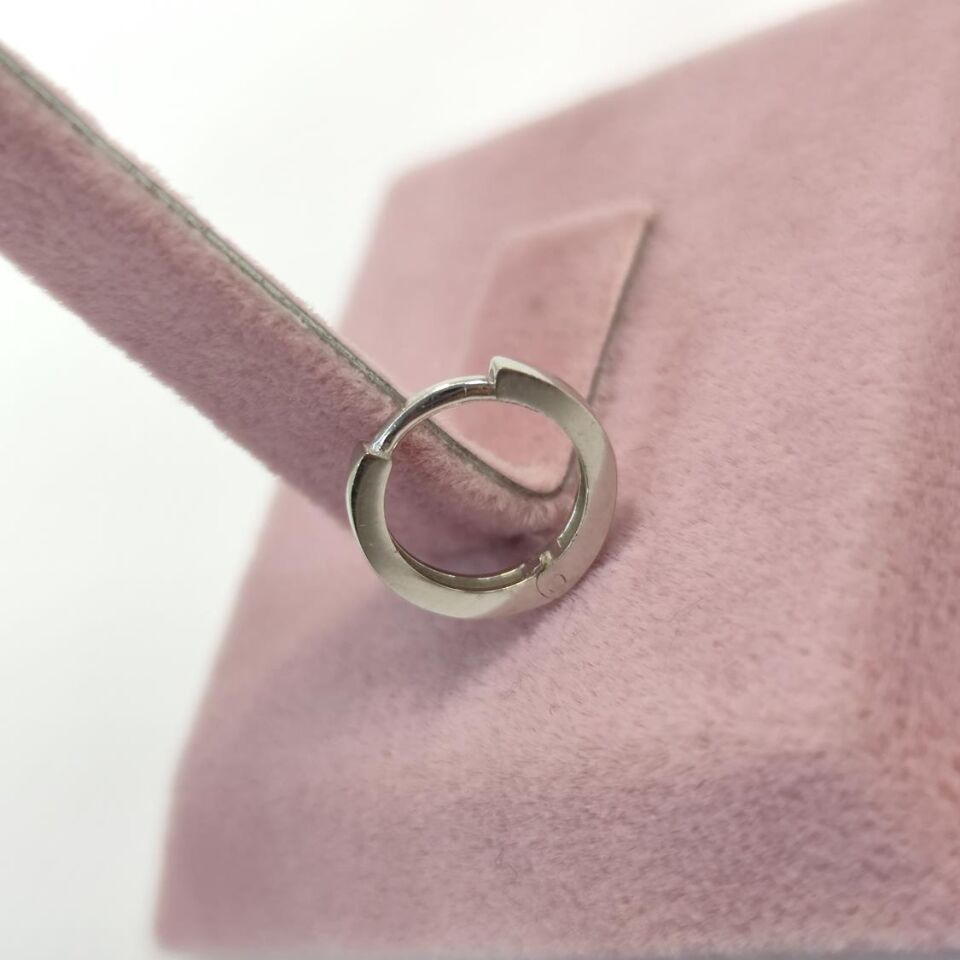 9 MM DÜZ HALKA GÜMÜŞ KÜPE RODYUM BEYAZ - STD