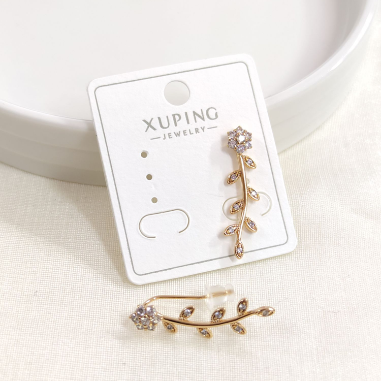XUPING 30 MM ÇİÇEK ÇİVİ KÜPE BEYAZ