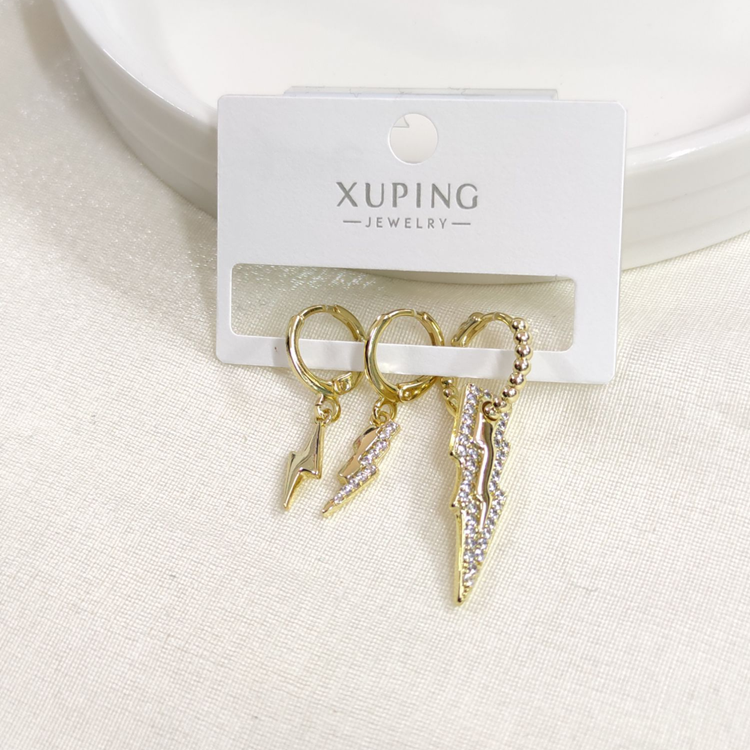 XUPING ŞİMŞEK KOMBİN HALKA KÜPE GOLD