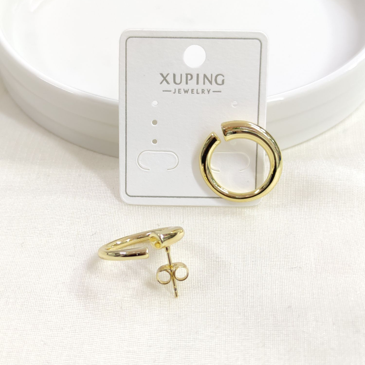XUPING 22 MM ÇEMBER ÇİVİ KÜPE GOLD