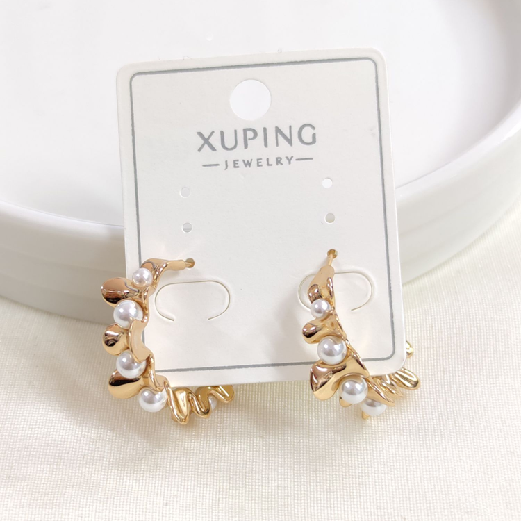 XUPING 20 MM İNCİLİ HALKA KÜPE ROSE