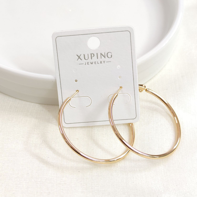 XUPING 35 MM BOMBELİ HALKA KÜPE ROSE
