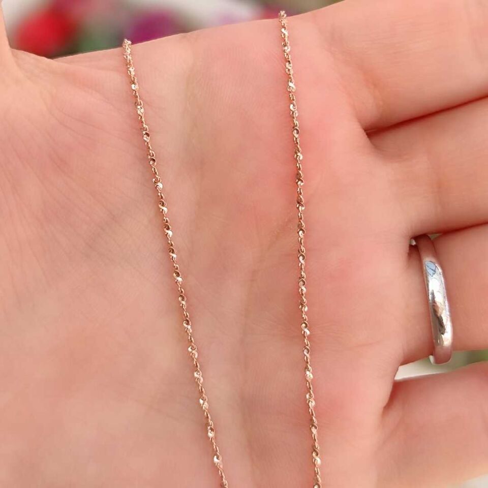 50 CM BURGU ÇITIR GÜMÜŞ KOLYE