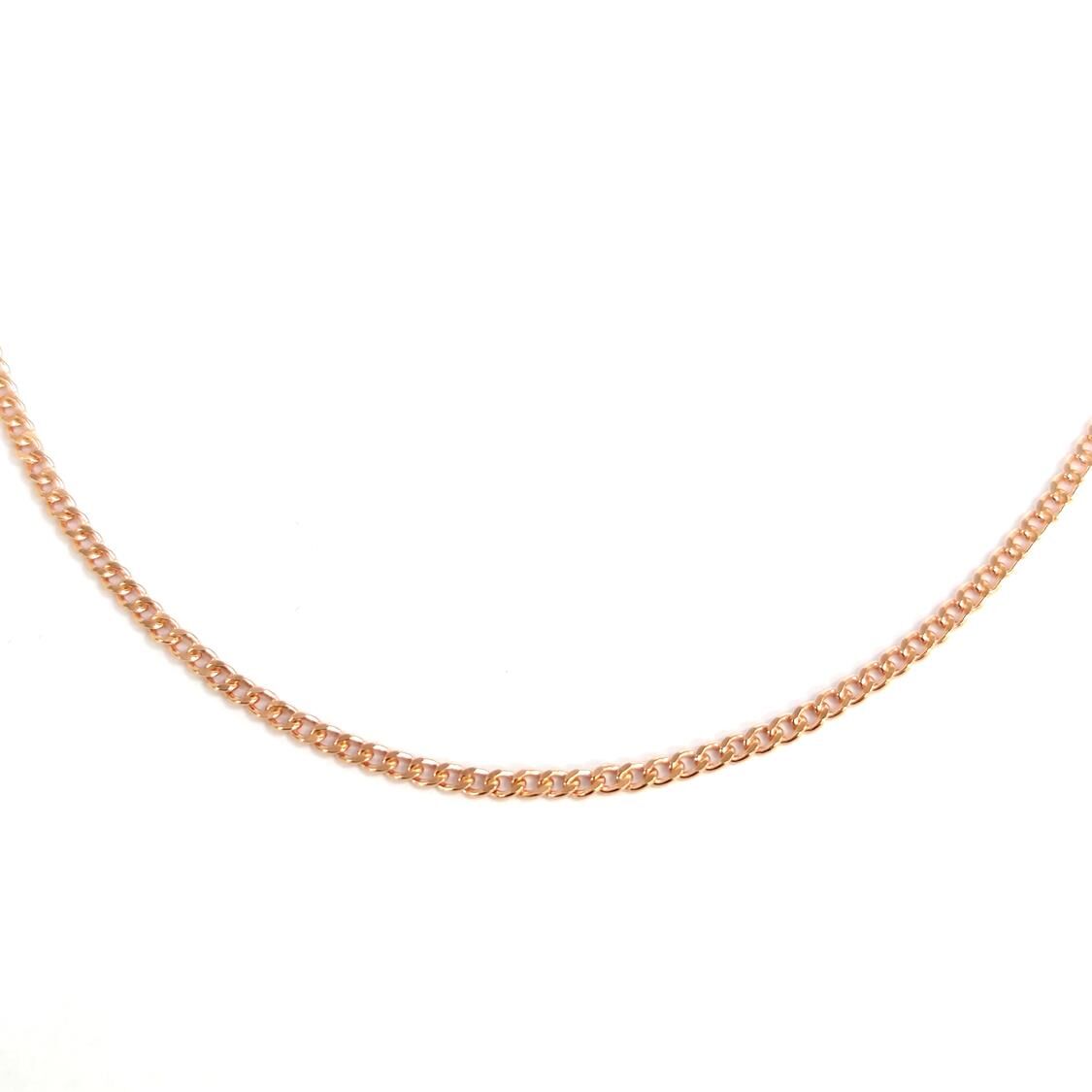 60 MİKRON GURMET 50 CM GÜMÜŞ ZİNCİR KOLYE ROSE BAKIR - STD