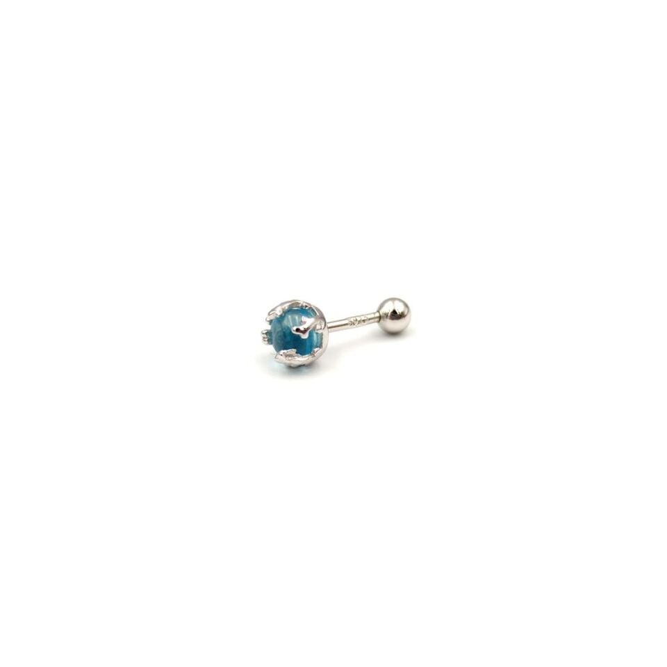 SU MAVİ TAŞLI TRAGUS PIERCING