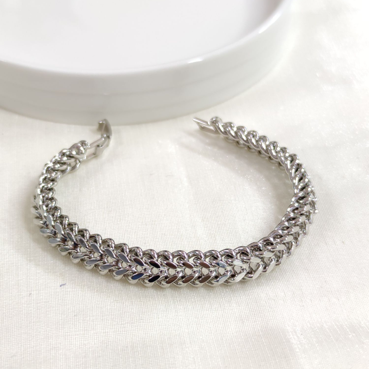 XUPING 1 CM ÖRGÜ DESEN BİLEKLİK BEYAZ 18 CM