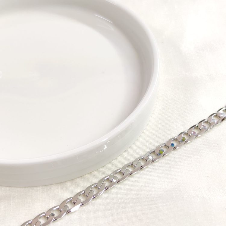 XUPING 6 MM YASSI GURMET BİLEKLİK BEYAZ 19 CM