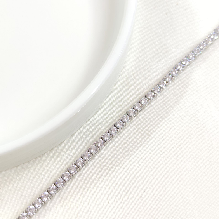 İTHAL 3 MM SU YOLU GÜMÜŞ BİLEKLİK 19 CM