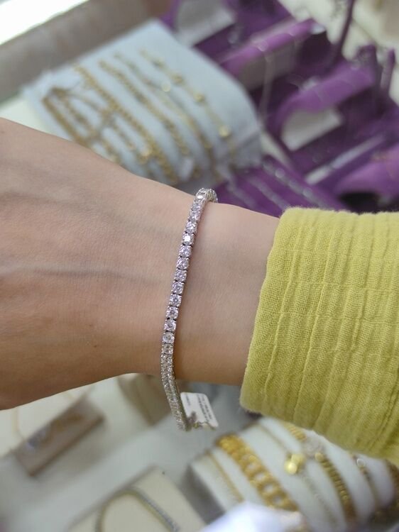 İTHAL 3 MM SU YOLU GÜMÜŞ BİLEKLİK 19 CM