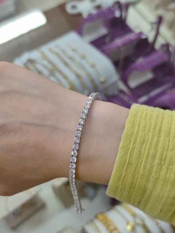 İTHAL 3,5 MM SU YOLU GÜMÜŞ BİLEKLİK 20 CM