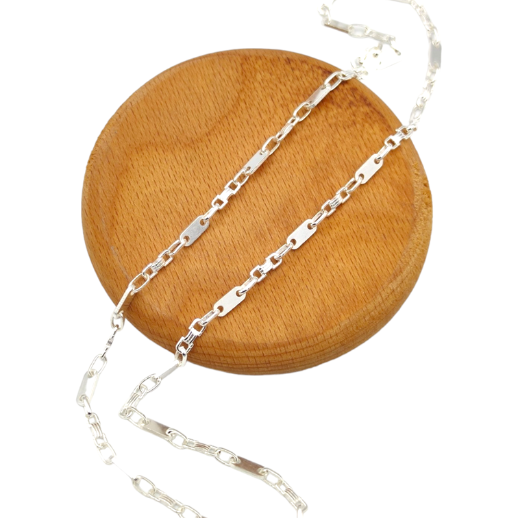 4 mm VALTER ZİNCİR GÜMÜŞ ERKEK ZİNCİR KOLYE 55 CM