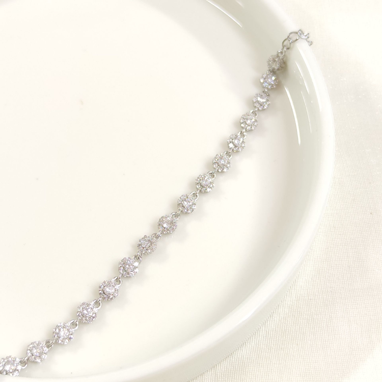 İTHAL 5 MM ÇİÇEK SU YOLU GÜMÜŞ BİLEKLİK