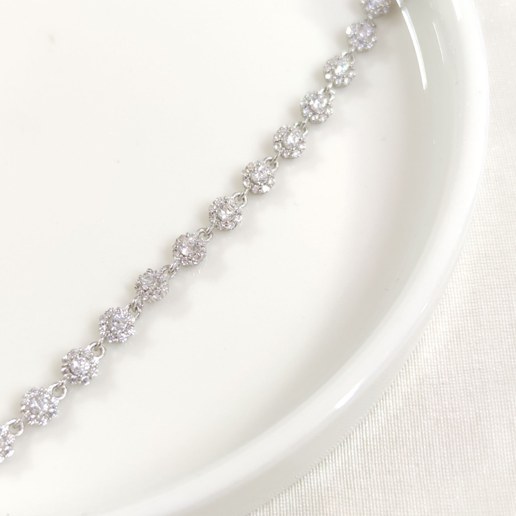 İTHAL 5 MM ÇİÇEK SU YOLU GÜMÜŞ BİLEKLİK