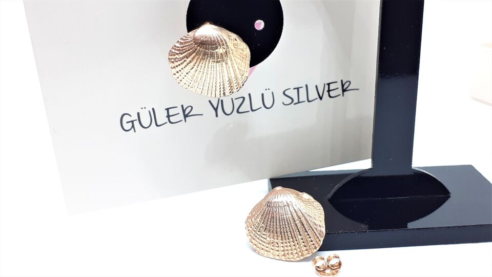 MİDYE GÜMÜŞ KÜPE