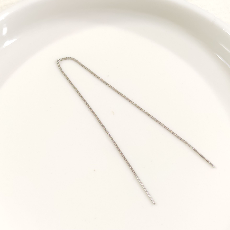 UZUN ZİNCİR TEKLİ GÜMÜŞ KÜPE