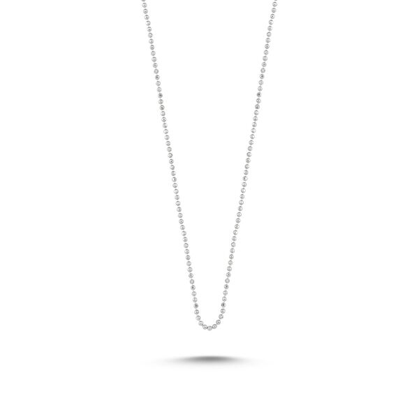 1 MM TOPLU ZİNCİR GÜMÜŞ KOLYE (50CM)