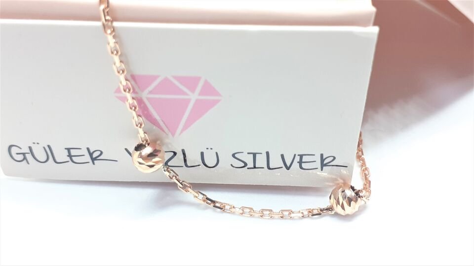 40 CM DORİCA ROSE GÜMÜŞ ZİNCİR KOLYE