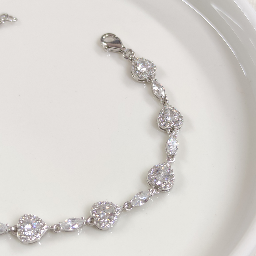 KALP MEKİK SU YOLU  GÜMÜŞ BİLEKLİK 17+3 CM