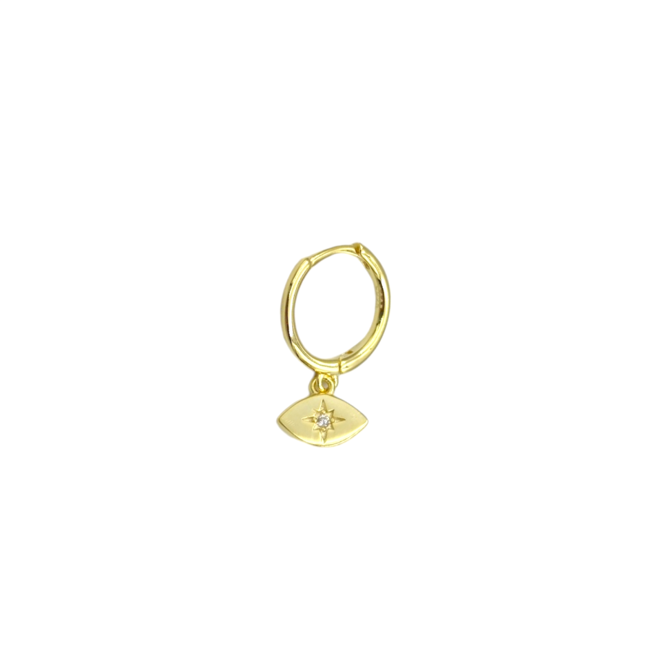 SALLANTILI KUTUP GÖZ HALKA GÜMÜŞ TRAGUS PIERCING