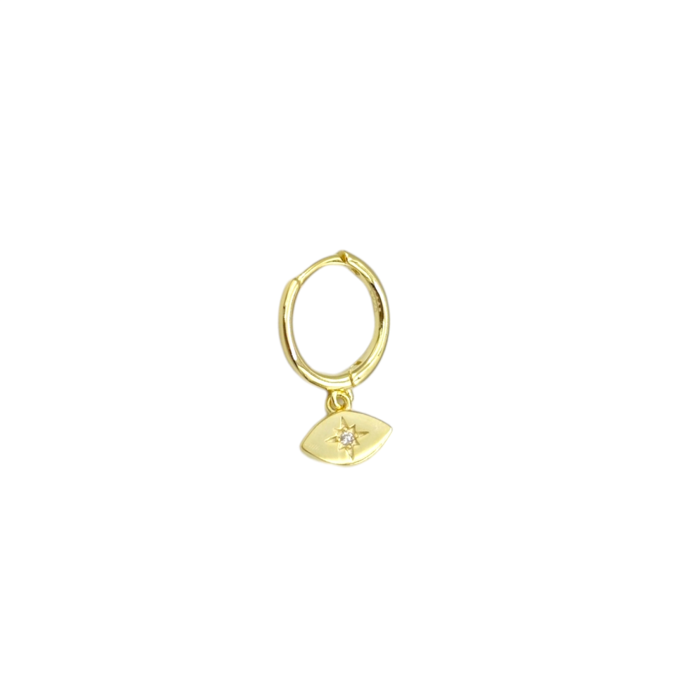 SALLANTILI KUTUP GÖZ HALKA GÜMÜŞ TRAGUS PIERCING
