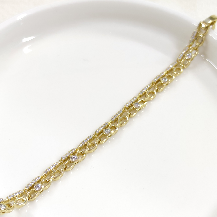 XUPING İKİ GÖRÜNÜMLÜ BİLEKLİK GOLD 17+2 CM