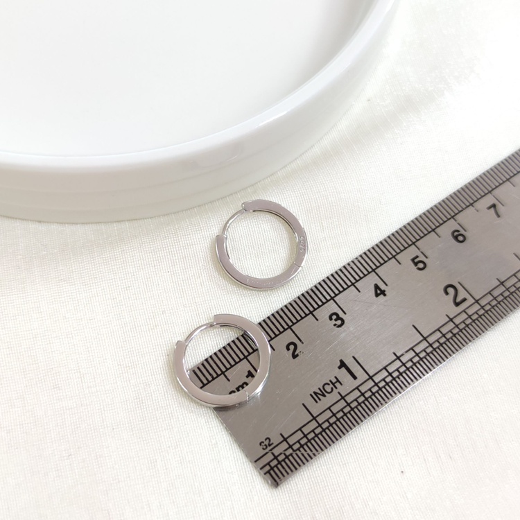 İTHAL 14 MM BOMBELİ GÜMÜŞ HALKA KÜPE