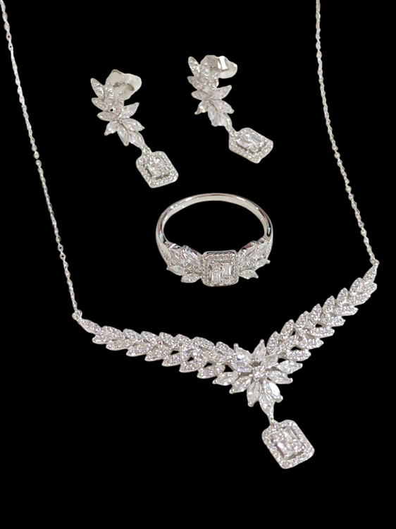 İTHAL BAGET MONTÜR ÜÇLÜ GÜMÜŞ SET