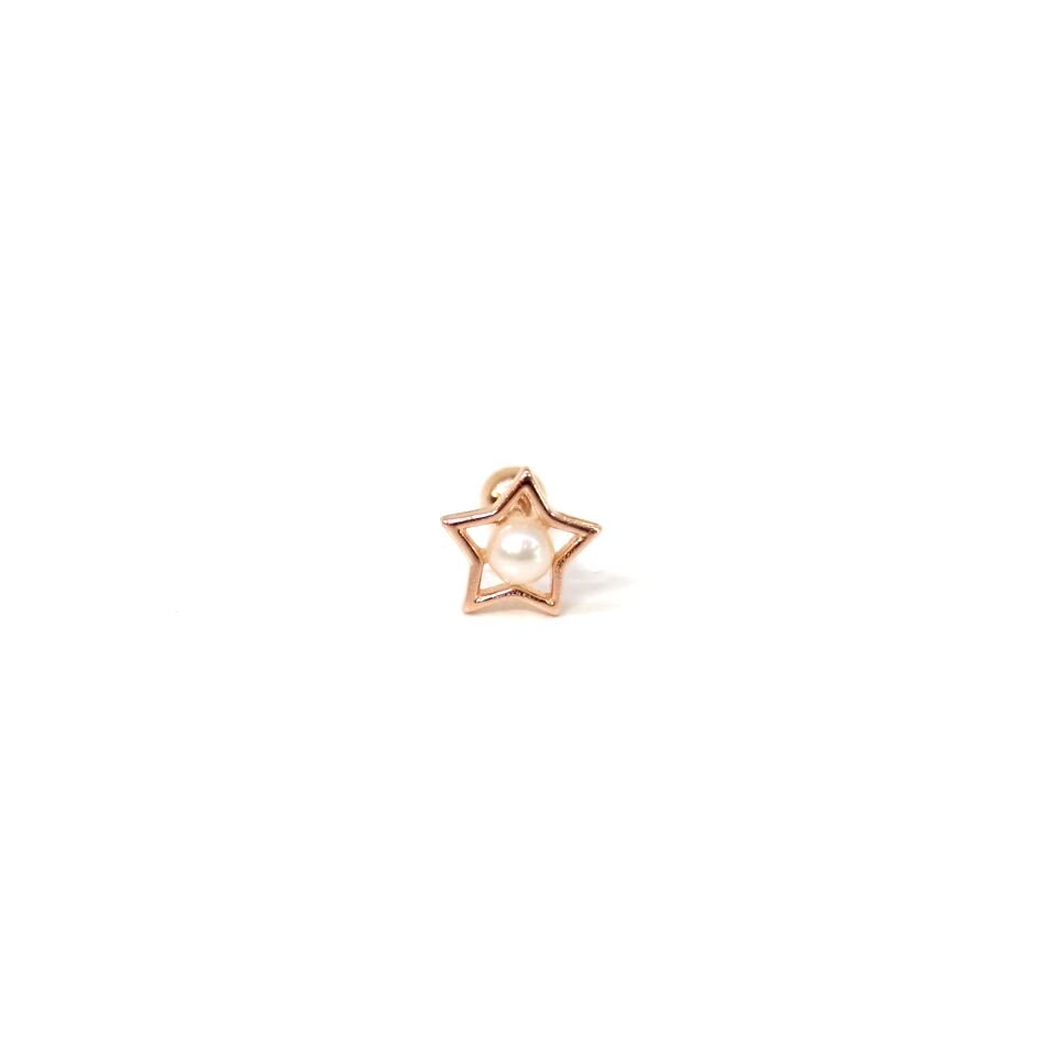 İNCİ YILDIZ GÜMÜŞ TRAGUS PIERCING
