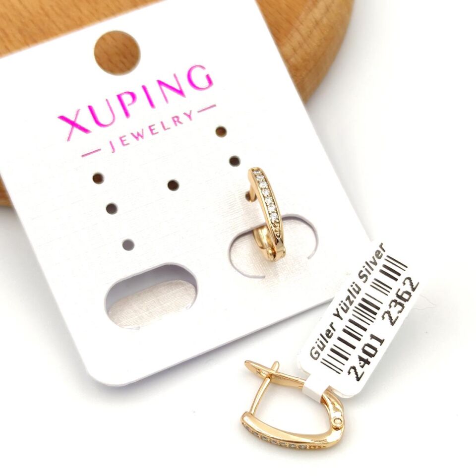 XUPING TAŞLI U MODEL HALKA KÜPE