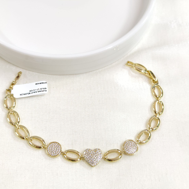 XUPING KALP BİLEKLİK GOLD 17+2 CM