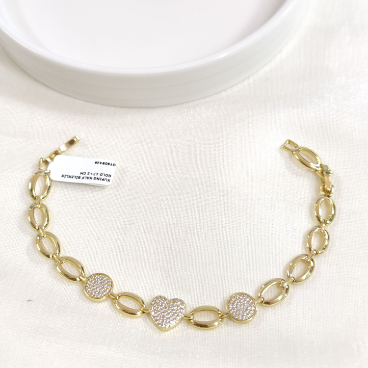 XUPING KALP BİLEKLİK GOLD 17+2 CM