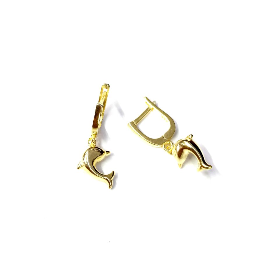 YUNUS J HALKA GÜMÜŞ KÜPE ALTIN SARI - STD